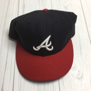 Atlanta braves fitted hat